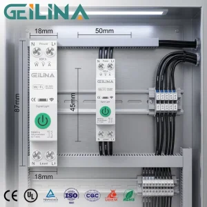 Smart WiFi Wireless Timer Energy KWH Meter Remote Control MCB 40A Circuit Breaker Li 6kA Breaking Capacity Overload