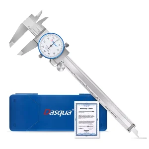 Solid Stainless Steel High Precision 0-6″ 0.01 Graduation Dial Caliper With Locking Screw for Stable Reading