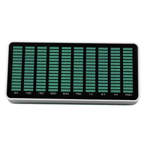 Sound Level Meter Audio Visualizer Audio Spectrum Analyzer Real-Time Sound Monitoring 10×16 High-Resolution Display Mainland