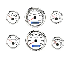 Speedometer RPM Tachometer 6 Gauge Set