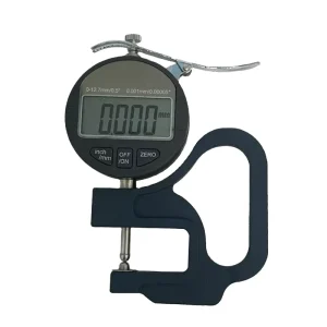 Spherical Probe Digital Thickness Gauge Meter BY05 0-127mm 0.001mm 30mm for Paper Leather Film Metal