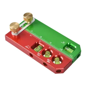 Spirit Level with 30/45/90 Bubbles Foldable Multi Angle Level Aluminum Alloy Folding Level Measurement Tool