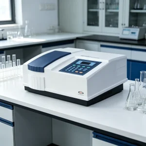 Split Double Beam UV/Vis Spectrophotometer 190-1100nm Automatic 8-Cell Holder Lab Equipment