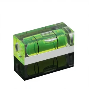 Square Spirit Level Bubble with +/-10MM Accuracy Indoor Manual Leveling Line Lasers 10*10*29mm