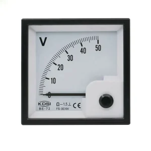 Square Type BE-72 DC10V 50V DC Voltage Analog 72×72 Panel Meter