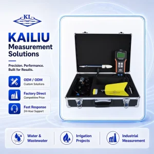 Stable Reading Field-ready River Current Meter Handheld Water Portable Flow Velocity and Flow Meter for Sewage Flow Measurement
