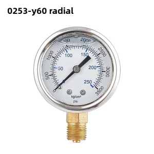 Stainless Steel 0 10 Psi Pressure Gauge with Brass Fitting