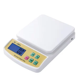 Stainless Steel 10kg Digital Kitchen Scale with 1g Accuracy Battery Powered for Baking