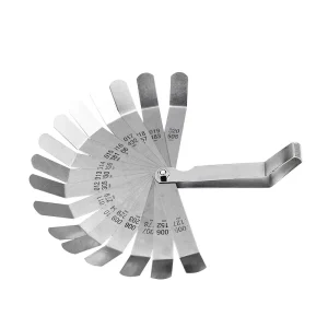 Stainless Steel 16Blades Elbow Filler Gages 0.127 0.508mm Shim Feeler Gauges
