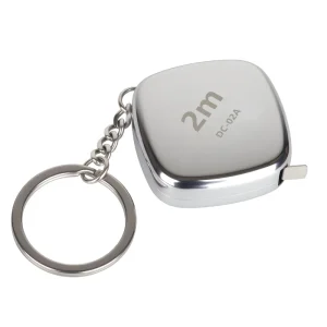 Stainless Steel 2m Tape Measure Waterproof Rust proof Waist measuring Gift Ruler Mini Pocket Keychain DC-02A