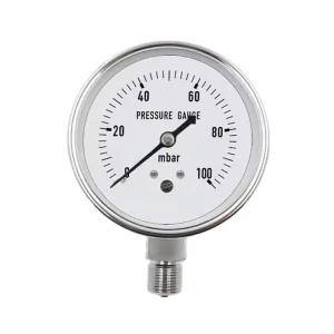 Stainless Steel 304 Radial Direction Oil Pressure Gauge Air Pressure Gauge Water Pressure Gauge