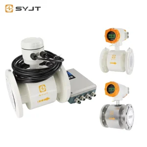Stainless Steel Brass Remote Electromagnetic Flowmeter +/-0.5% Accuracy High Concentration Slurry Low Conductivity Water 1