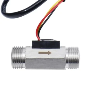 Stainless Steel DN15 Pulse Flow Sensor Hall Turbine Meter for Liquid Measurement in Cooling Circulation Systems