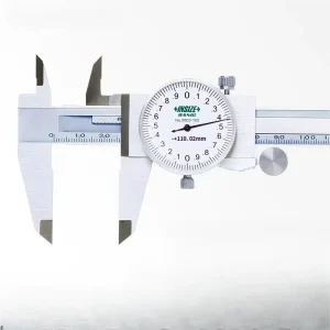Stainless Steel Dial Caliper Scale Bidirectional Shockproof Industrial Grade Disc Type High Precision 0.02mm 0 200mm
