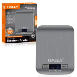 Stainless Steel Digital Kitchen Scale High Accuracy up to 5kg Tare Taring Function Customizable Color
