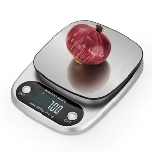 Stainless Steel Digital Kitchen Scale White OEM Portable Accurate Household Food Weighing Battery Powered Weight