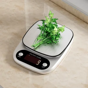 Stainless Steel Electronics Weighing Scale 3kg 0.1g Precision Digital Platform Kitchen Scales Non Slip Platform Auto