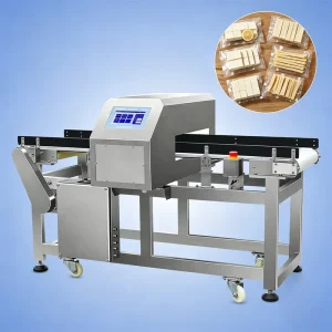 Stainless Steel Industrial Metal Detector for Food Seafood Bread Biscuit Conveyor Systems Multi Voltage Rated