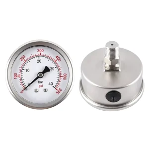 Stainless Steel Pressure Gauges High Accuracy Broad Range Copper Alloy Phosphor Bronze Tube for Hydraulic Pneumatic Applications