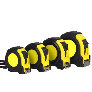 Stainless Steel Tape Measure 5m Anti drop Thickened Hardened Automatic Retractable Rubber coated Box Ruler