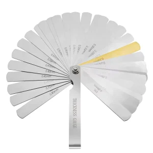 Stainless Steel Thickness Gauges Combination Plug Ruler 32 Pieces
