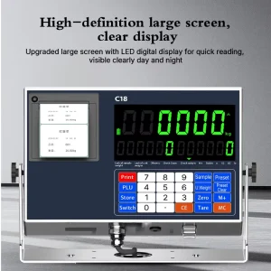 Stainless Steel Truck Scale Weigh Indicator with Built-in Printer 1g Accuracy LED Display OEM ODM Customization