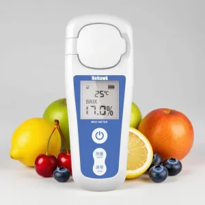 Sugar Brix Meter Digital Refractometer 2 in 1 Measure for Sugar Concentration and Refractive Index