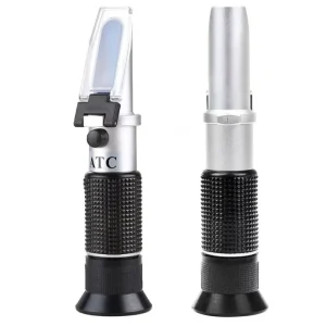 Sugar Brix Meter Refractometer With ATC Dual Scale Refractometer Brix 0-10% 0-18% 28-62% 58-92% 45-82% 0-55%