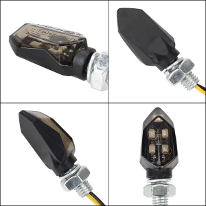 Super Bright Universal LED Turn Signal Light Amber Blinker Indicators for Motorcycles