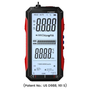 Super Full Screen Rechargeable 6000 Counts Auto ranging Digital Professional Multimeter Easy to Read Easy to Operate