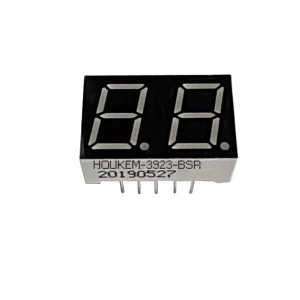 Super Green (569-571 NM) 0.39 Inch 2 Digit 7 Segment LED Display LED Module 10pins