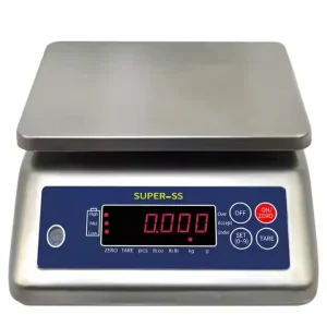 Super SS 0-30kg Digital Stainless Steel Waterproof Weighing Scale 230*190mm Large Panel High Precision Customizable