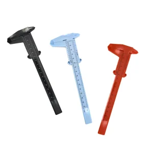 Supplier Double Makeup Student Stencils Scale Slide Inch Vernier Ruler Plastic Tattoo Measuring 80/150 MM Eyebrow Tool Caliper