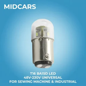 T16 LED Bulb BA15D 48V 230VAC Universal 1.2w G18 Miniature Signal Indicator Pilot Light for Industrial Stack Tower