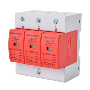 T2 80kA 760VAC High Voltage AC SPD Surge Protector Industrial Lightning Protection Device for Solar System Power Systems
