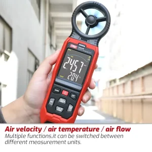 TA642B Anemometer with USB Connection Wind Meter Air Temperature Flow Velocity Meter