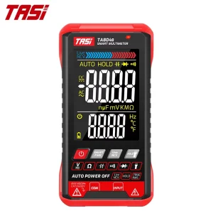 TA804B Smart Digital Multimeter 6000 Counts AC DC 600V Color LCD Display Compact Auto Ranging Capacitance Tester