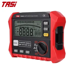 TA862A Digital Ground Resistance Tester 4000 Ohm Earth Resistance Meter with Digital Display 2-Pole 3-Pole
