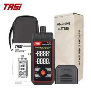 TASI TA621A Professional Digital Thermo Hygrometer High Precision Humidity Meter with Dew Point Wet Bulb VA Color Screen CE
