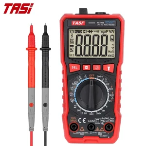 TASI TA801B Digital Handheld Multimeter Professional Auto 5999 Counts DC AC 600V 10A 10MHz Voltmeter China Factory Product