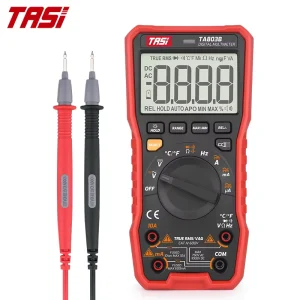 TASI TA803A Digital Auto Manual Range True RMS AC DC Smart Multimeter Analog Bar Low Battery Indicator