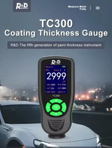 TC300 High Accuracy Coating Thickness Gauge Digital Meter Tool for Automotive Paint F/NF Automatic Detection