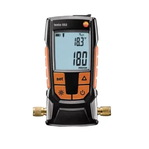 TESTO 552 Digital Vacuum Gauge Large LCD Electronic Vacuum Meter for HVAC Refrigeration
