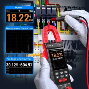 TH105S Electrical 256*192 Thermal Camera 600A AC/DC Clamp Meter 10000 Counts Trend Logging Circuit Diagnostics Tools