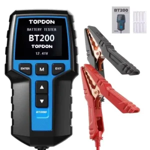 TOPDON BT200 12V 24V Battery & System Tester 100 2000CCA Load Cranking Analyzer Voltage Checker for Car Motorcycle