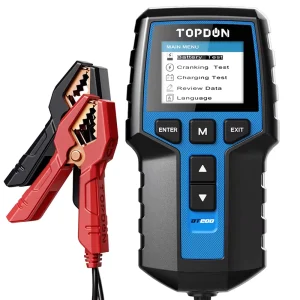 TOPDON BT200 12V 24V Professional Portable Car & Motorcycle Battery Tester Analyzer