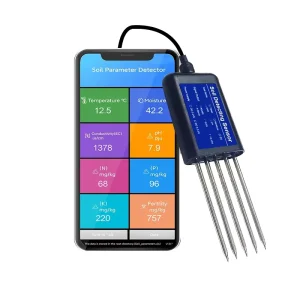 TR 300 8 in 1 Soil Moisture Meter RS485 PH EC Salinity NPK Temperature 0.1 Agriculture Plant Agro Factory