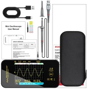 TTLTES BSIDE OT5 Oscilloscope 50MHz Digital Single Channel Handheld Color Screen Portable Scope