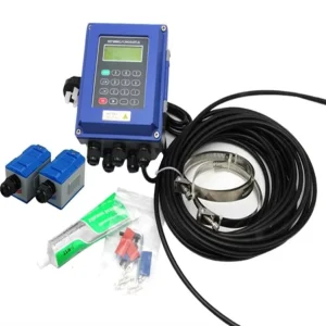 TUF-2000B Wall Mounted Ultrasonic Flow Meter with Clamp on Sensor RS485 Modbus 4-20mA for Water Sewage Oil Liquid DN15 DN6000