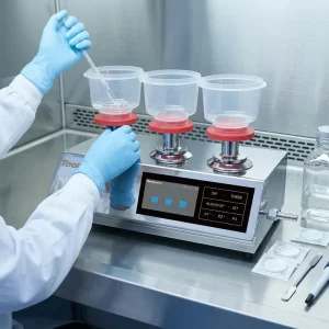 TW 303D 3-Station Microbial Limit Tester Built-in Direct Drainage Touch Screen SIP Autoclavable Pump Heads 304SS Lab